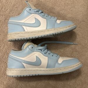 Nike Sky Blue and White Athletic Shoes